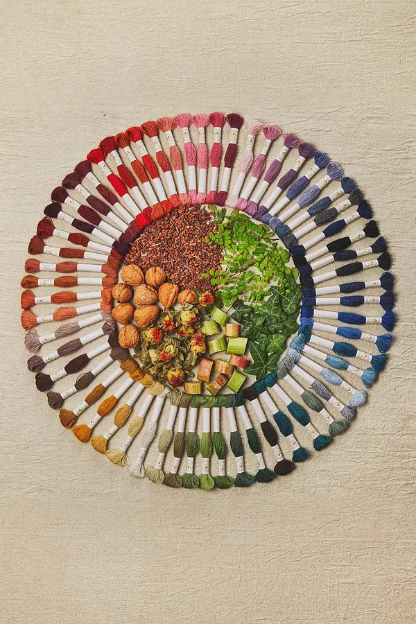 خيوط صوف عضوية مصبوغة طبيعياً Eco Vita Naturally Dyed Organic Wool Thread